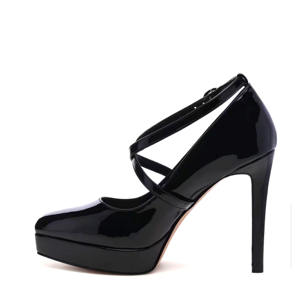 London Rag "pixie dust" platform pumps